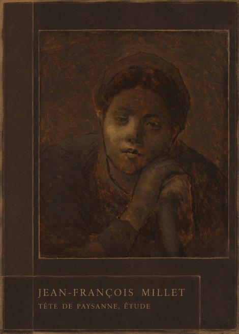 Jean-François Millet Tête De Paysanne, Étude No3 - Plakát