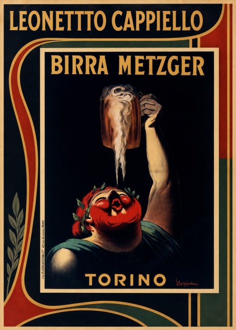 Leonetto Cappiello Birra Metzger No1 - Plakát