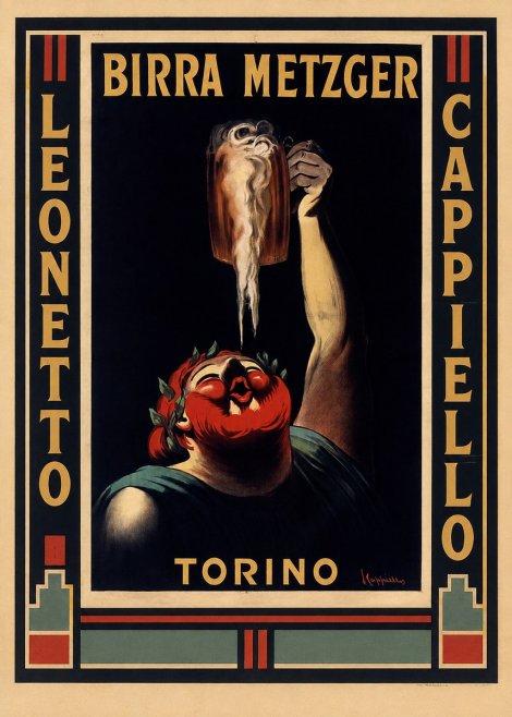 Leonetto Cappiello Birra Metzger No2 - Plakát