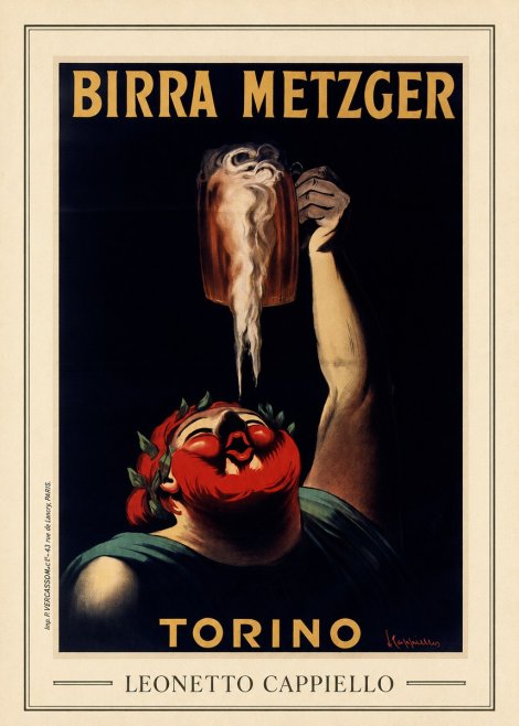 Leonetto Cappiello Birra Metzger No3 - Plakát