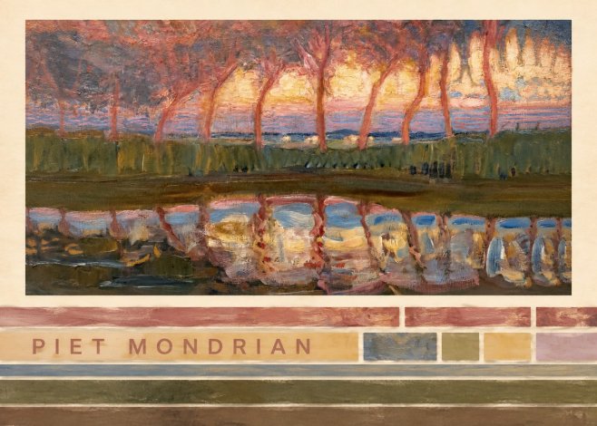 Piet Mondrian Willows No3 - Plakát