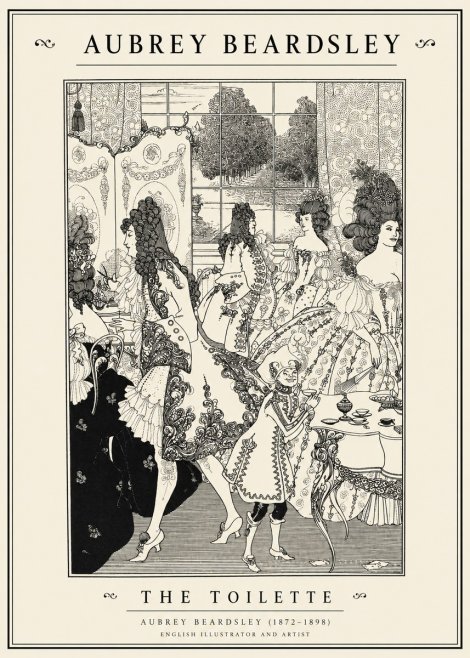 Aubrey Beardsley The Toilette No1 - Plakát