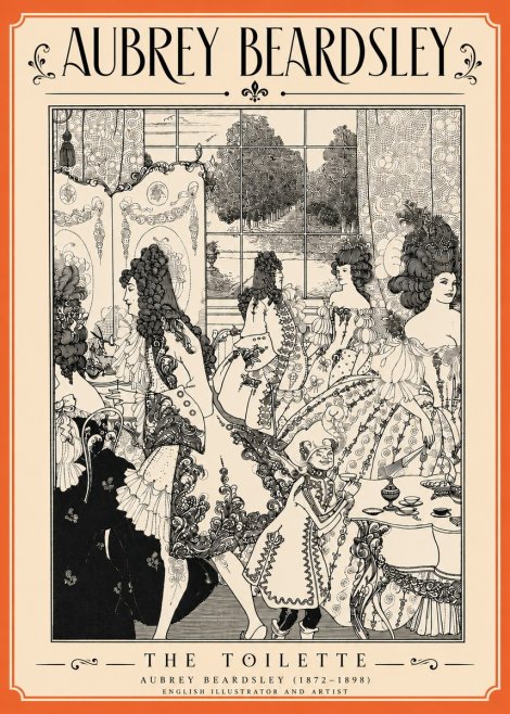 Aubrey Beardsley The Toilette No4 - Plakát