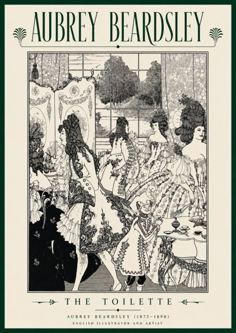 Aubrey Beardsley The Toilette No5 - Plakát