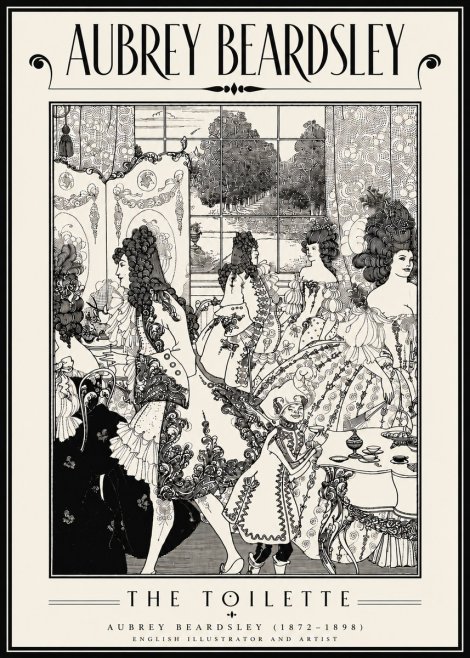 Aubrey Beardsley The Toilette No6 - Plakát