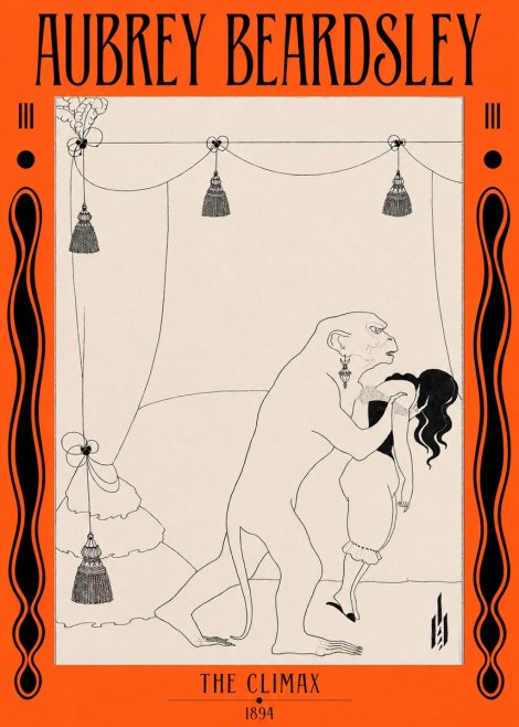 Aubrey Beardsley The Climax No2 - Plakát