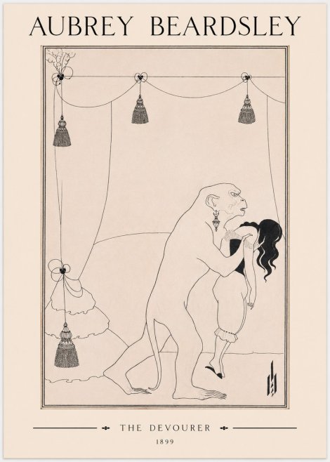 Aubrey Beardsley The Climax No3 - Plakát