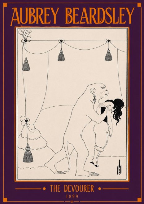 Aubrey Beardsley The Climax No4 - Plakát