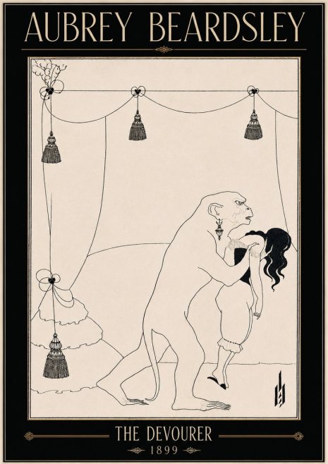 Aubrey Beardsley The Climax No5 - Plakát
