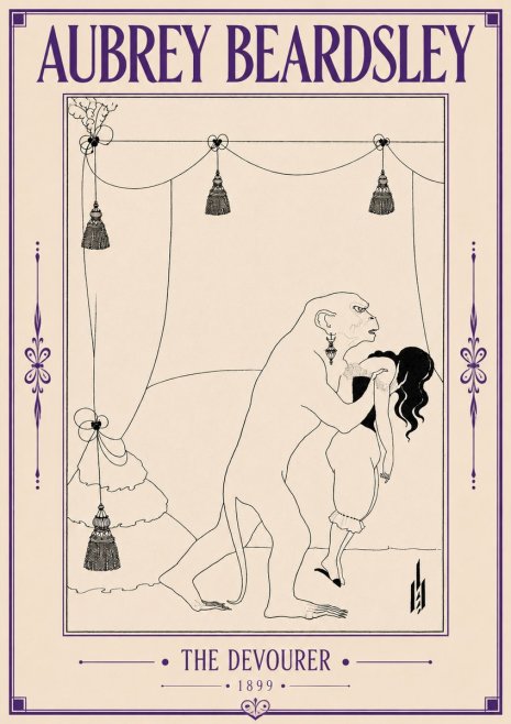 Aubrey Beardsley The Climax No6 - Plakát