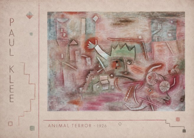 Paul Klee Animal Terror No2 - Plakát