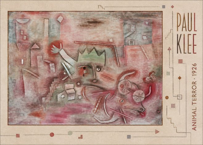 Paul Klee Animal Terror No3 - Plakát