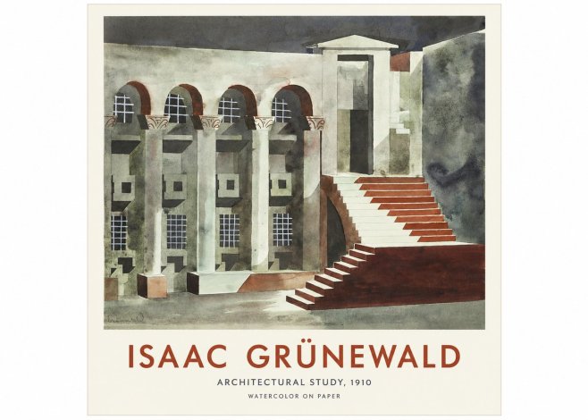Isaac Grünewald Architectural Study, 1910 No1 - Plakát