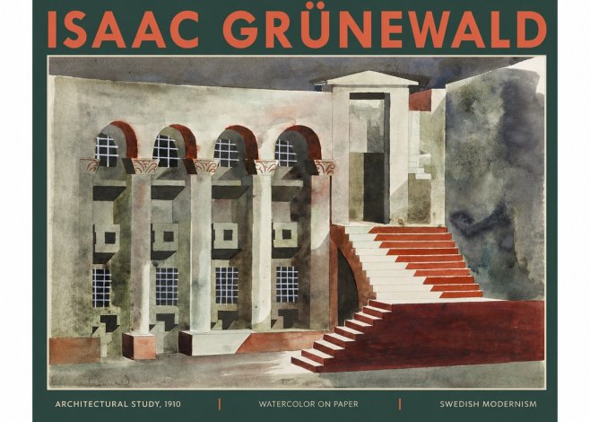 Isaac Grünewald Architectural Study, 1910 No2 - Plakát