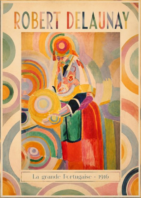 Robert Delaunay La Grande Portugaise II No1 - Plakát
