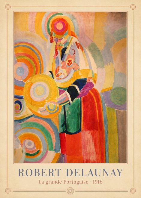 Robert Delaunay La Grande Portugaise II No3 - Plakát