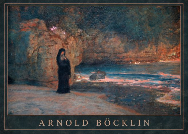 Arnold Böcklin The Lament No1 - Plakát