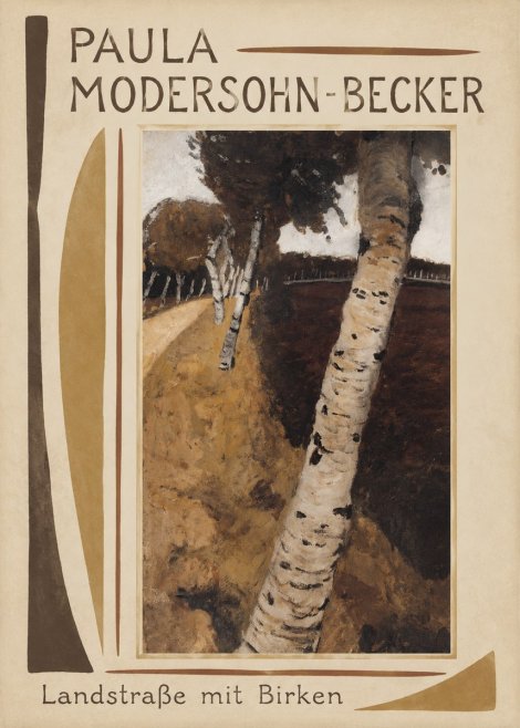 Paula Modersohn-Becker Landstraße Mit Birken No1 - Plakát