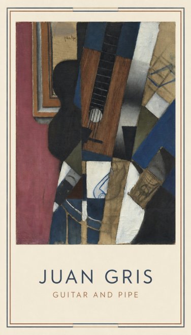Juan Gris Guitar and Pipe I No4 - Plakát