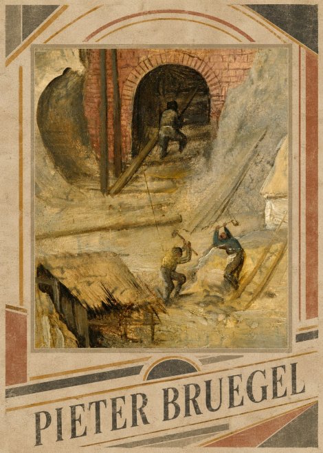 Pieter Bruegel The Miners No3 - Plakát