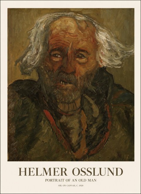 Helmer Osslund Portrait of an Old Man No1 - Plakát