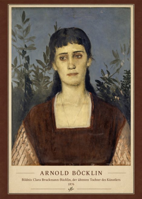 Arnold Böcklin Bildnis Clara Bruckmann-böcklin, Der Ältesten Tochter Des Künstlers No4 - Plakát