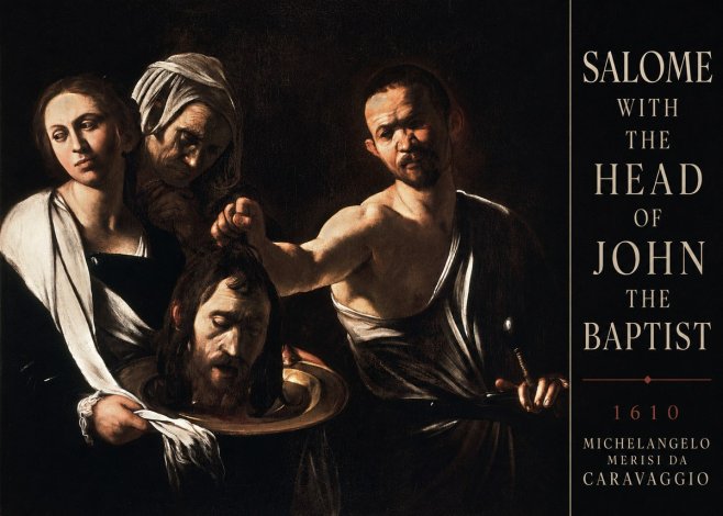 Michelangelo Merisi da Caravaggio Salome with the Head of John the Baptist No3 - Plakát