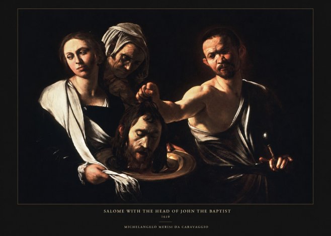 Michelangelo Merisi da Caravaggio Salome with the Head of John the Baptist No5 - Plakát