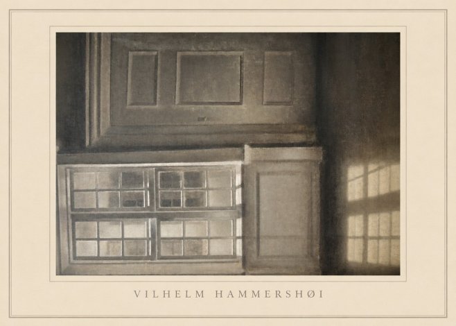 Vilhelm Hammershøi Interior with Window No5 - Plakát