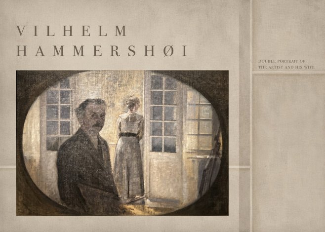 Vilhelm Hammershøi Double Portrait of the Artist and His Wife No4 - Plakát