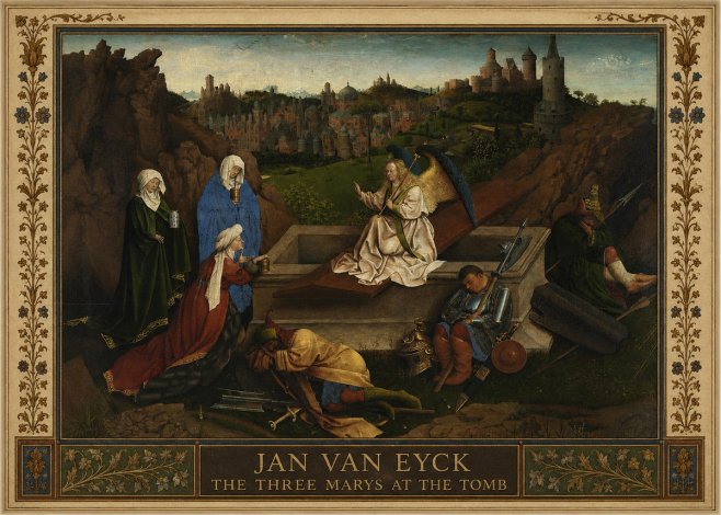Jan van Eyck The Three Marys at the Tomb No1 - Plakát