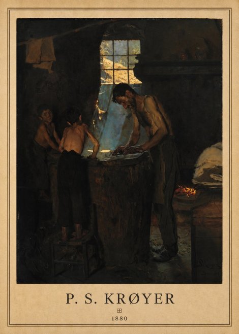 P.S. Krøyer A Forge No6 - Plakát