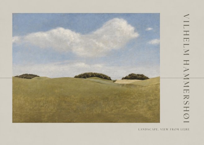 Vilhelm Hammershøi Landscape, View from Lejre No2 - Plakát