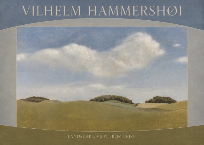 Vilhelm Hammershøi Landscape, View from Lejre No3 - Plakát