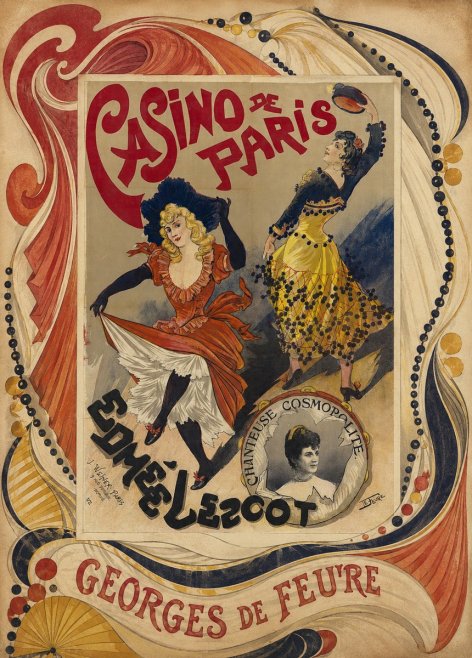 Georges de Feure Edmée Lescot No5 - Plakát