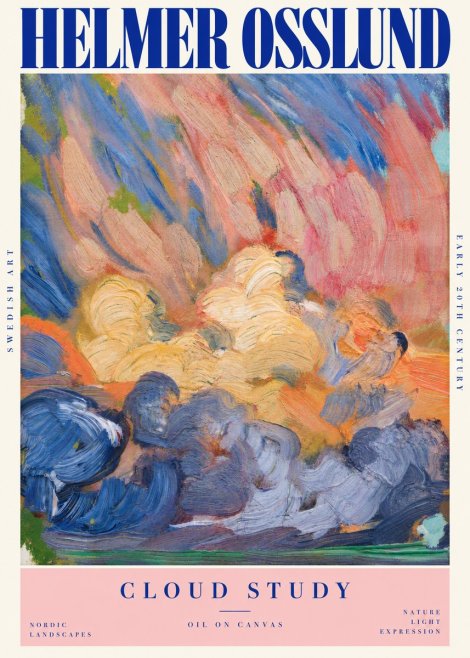Helmer Osslund Sunset Clouds No5 - Plakát