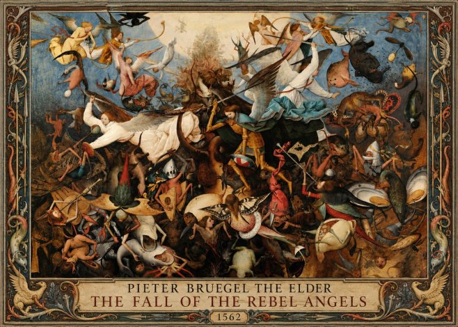 Pieter Bruegel The Fall of the Rebel Angels III No1 - Plakát