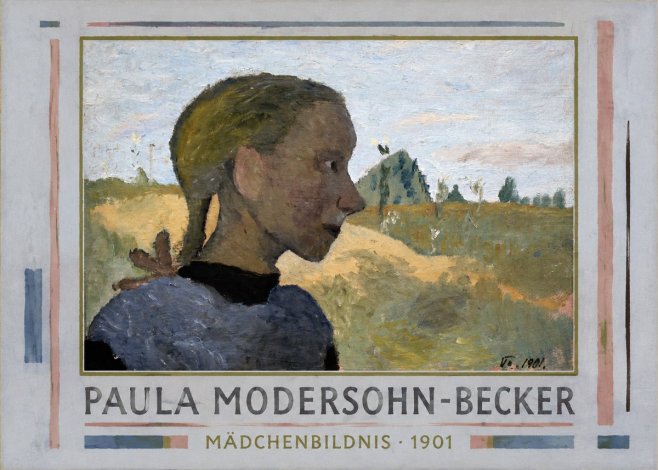 Paula Modersohn-Becker Mädchenbildnis · 1901 No1 - Plakát