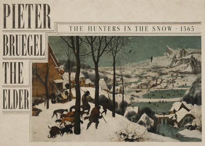 Pieter Bruegel The Hunters in the Snow II No5 - Plakát