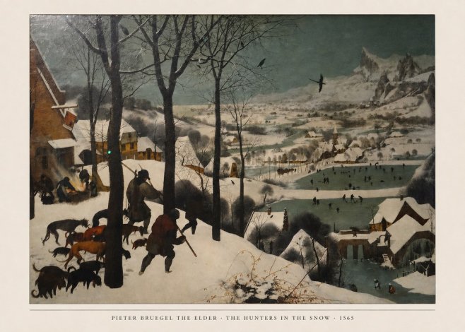 Pieter Bruegel The Hunters in the Snow II No6 - Plakát