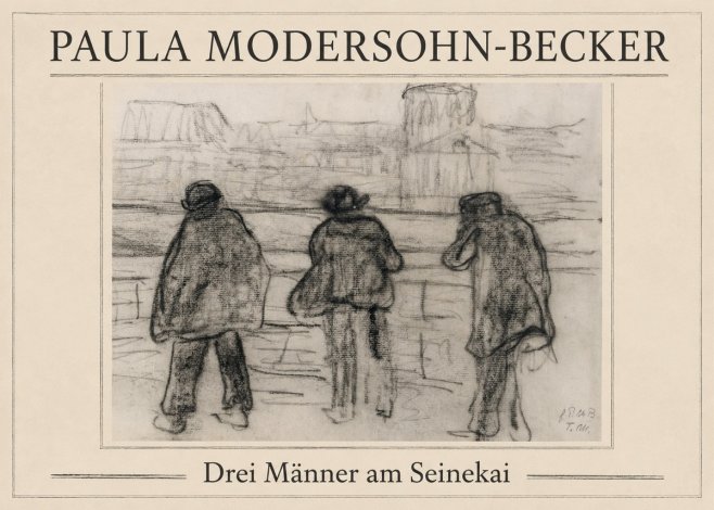 Paula Modersohn-Becker Drei Männer Am Seinekai No1 - Plakát
