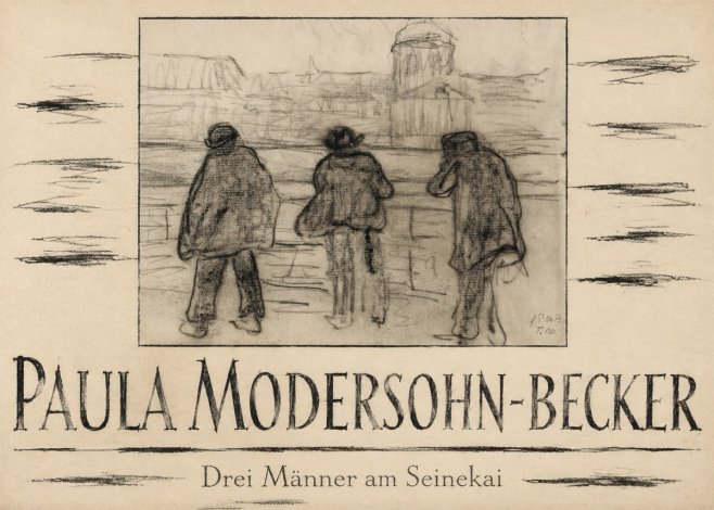 Paula Modersohn-Becker Drei Männer Am Seinekai No4 - Plakát