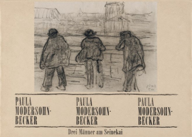 Paula Modersohn-Becker Drei Männer Am Seinekai No6 - Plakát