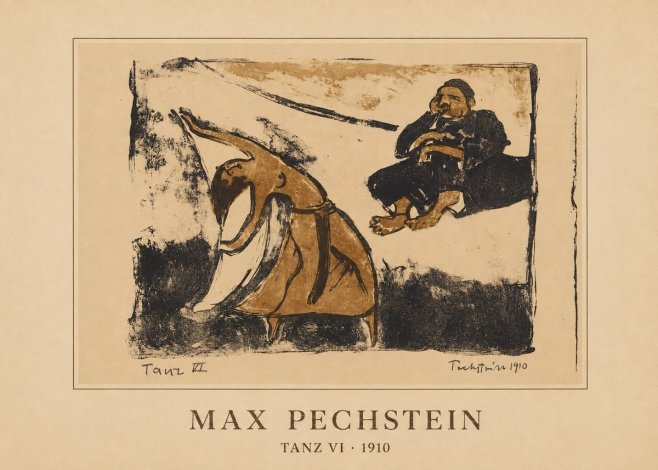 Max Pechstein Tanz Vi • 1910 No3 - Plakát