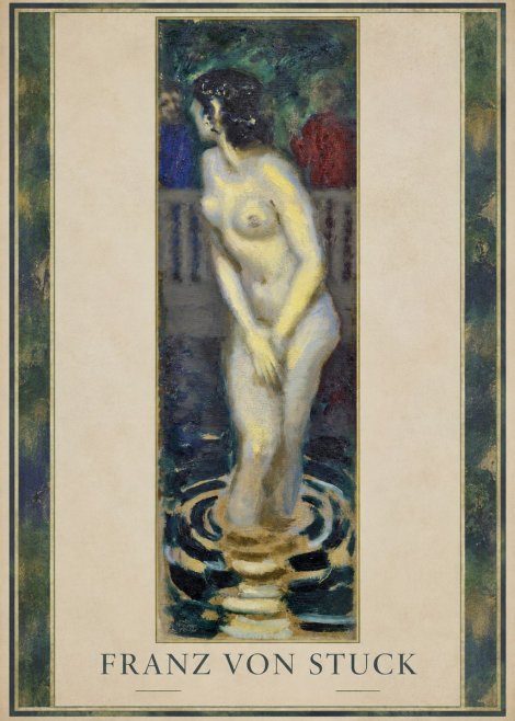 Franz von Stuck The Bather No1 - Plakát