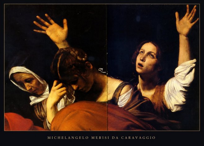 Michelangelo Merisi da Caravaggio The Entombment of Christ I No5 - Plakát