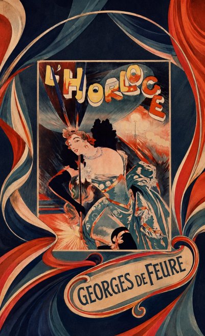 Georges de Feure L'horloge II No5 - Plakát