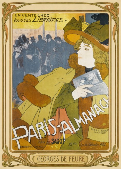 Georges de Feure Paris-almanach I No1 - Plakát