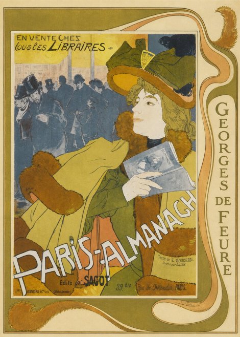 Georges de Feure Paris-almanach I No4 - Plakát