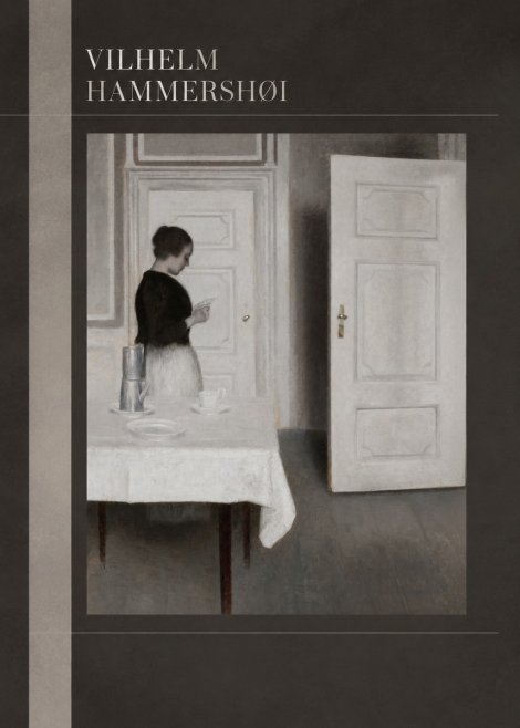 Vilhelm Hammershøi Interior with a Woman Reading a Letter No5 - Plakát